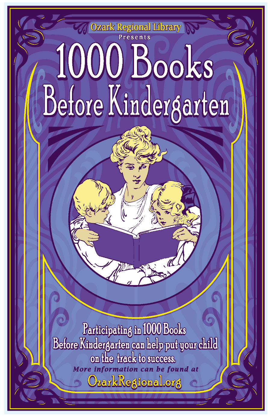 Flyer for 1,000 Books Before Kindergarten