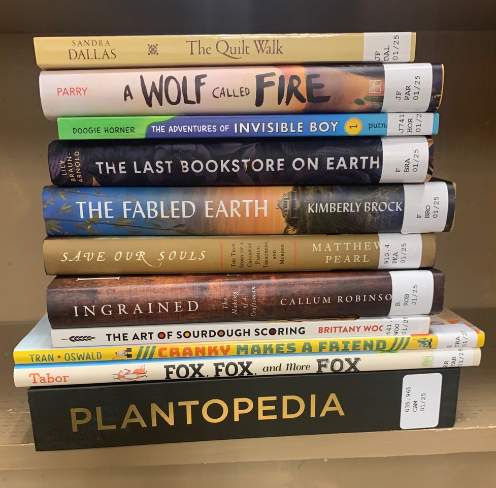 A stack of books sitting on a desk
